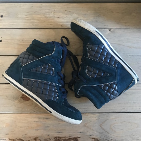 Vince Camuto Shoes - Vince Camuto Wedge Leather Sneakers